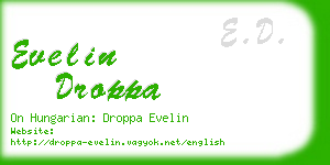 evelin droppa business card